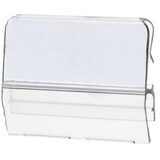 thumbnail of Sichtreiter für Stützplatten, verschiebbar, 34 mm breit, transparent 10 Stück