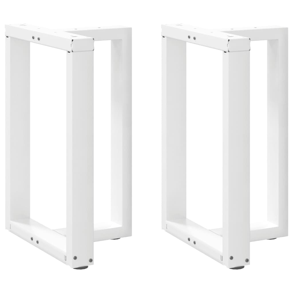 Helloshop26 - Juego de 2 patas para mesa de comedor en forma de T 60 x 35 x 73 cm con niveladores ajustables diseño moderno acero 02_0057322