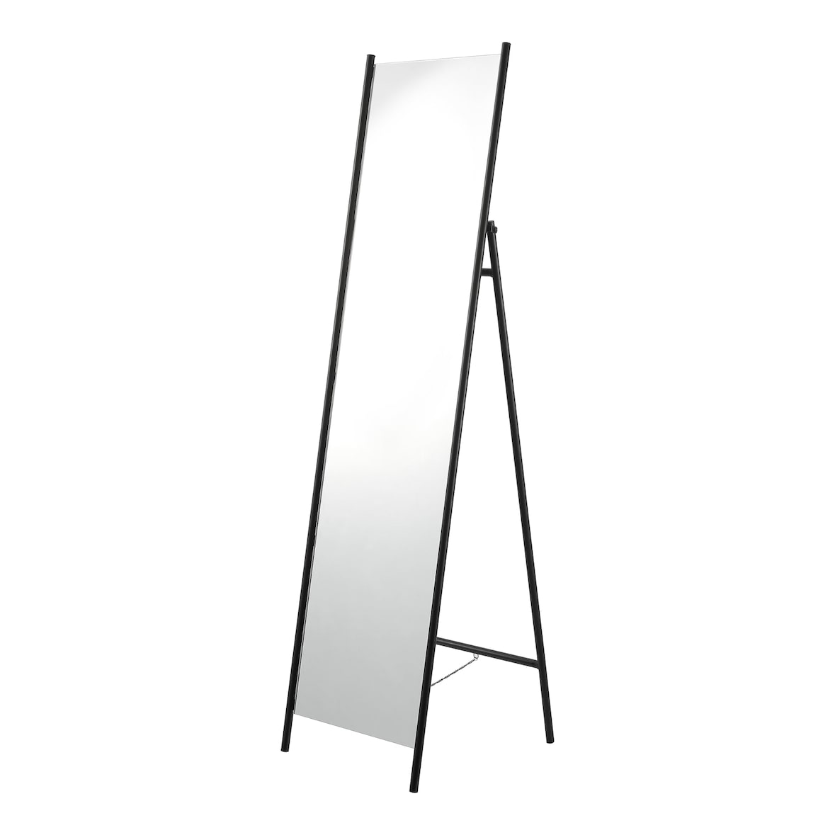 Helloshop26 - Freistehender Spiegel 160 x 43 x 49 cm schwarz 03_0007975