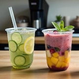 thumbnail of 400x  rPET U Form Clear Cup, Bubble tea Smoothie Becher 350ml (12oz), Ø 95mm