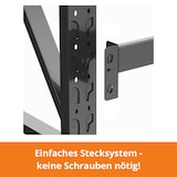 thumbnail of Lagerregal 200x60x200cm 300kg Schwerlastregal Regal Kellerregal 4 Böden Schwarz