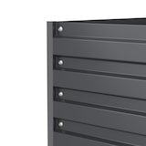 thumbnail of tectake Hoge plantenbak Blomma, 540l, verzinkt, 100x100x56cm - antraciet - 405624