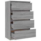 thumbnail of vidaXL Dressoir 60x35x98,5 cm bewerkt hout grijs sonoma eikenkleurig