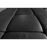 thumbnail of KAWOLA Sofá NELSON esquina sofá de cuero negro con extensión del asiento motorizado recamiere derecha