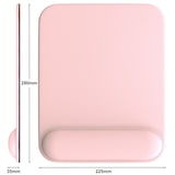 thumbnail of CSL Gaming Mauspad, Office Mousepad mit Gelkissen mit & Handgelenkauflage, 22,5 x 28 cm, rosa