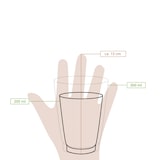 thumbnail of greenbox - Pappbecher doppelwandig Winter "Schneeflocke", 200 ml / 8 oz, Ø 80 mm, weiß, 25 St.