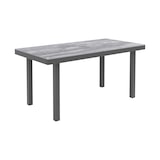 thumbnail of Merax Gartenmöbel Set für 8 Personen, Ecklounge mit Esstisch & Bänke, verzinktes Eisen, Glastischplatte, handgefertigtes PE-Geflecht, Grau