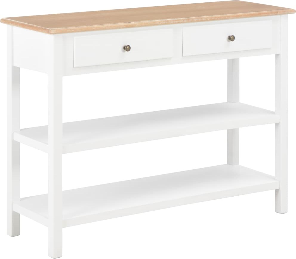 vidaXL Sideboard Weiß 110×35×80 cm MDF