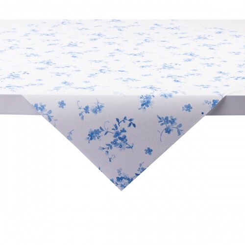 Sovie HOME Tischdecke Bonnie in Blau aus Linclass® Airlaid 80 x 80 cm, 1 Stück - Blumen Frühling zierlich