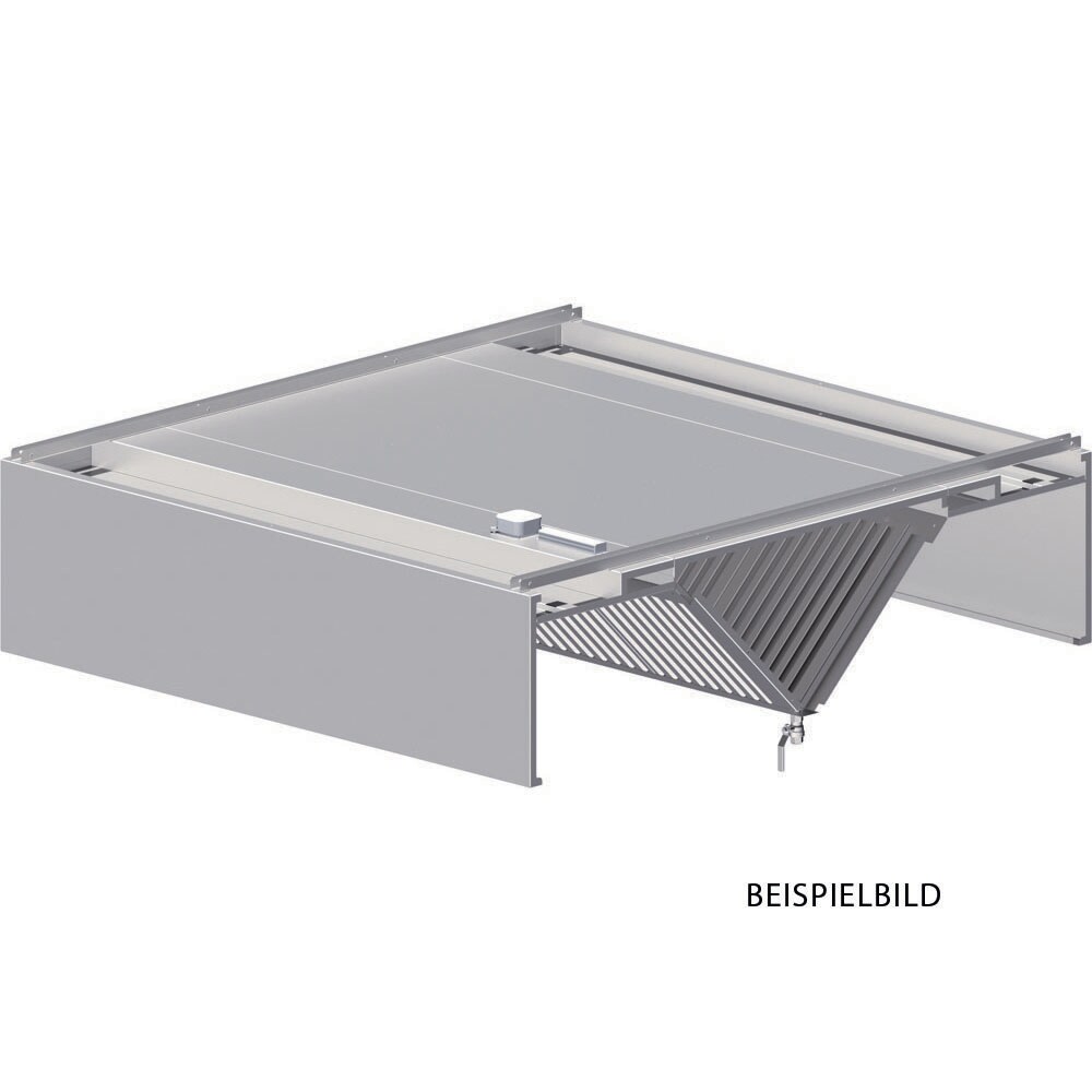 Stalgast Deckenhaube "Basic Line", Kastenform  4900 mm x 1600 mm mit Flammschutzfilter Typ B