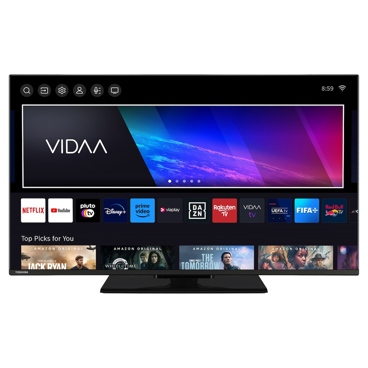 Toshiba 40QV3F63DAZ QLED Fernseher 40 Zoll Smart TV VIDAA Full HD HDR TV mit Triple-Tuner (2026)