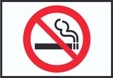 thumbnail of Rauchen verboten Symbol Schild A4 Rückseite selbstklebend