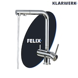 thumbnail of Felix | Rubinetto estraibile 3 vie acciaio inossidabile spazzolato premium |cucina osmosi cromo argento |Miscelatore 360 gradi |Filtra 3 connessioni