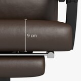 thumbnail of Chefsessel Bürostuhl Massage und Heizung Braun 123x67x66 cm mit Liegefunktion 155 Grad Fußstütze höhenverstellbar Drehstuhl