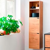 thumbnail of Briebe Columna de Baño, Mueble Auxiliar, Armario Alto Estilo Moderno 150x36,5x30 cm Espacio Almacenaje, Aura, Madera
