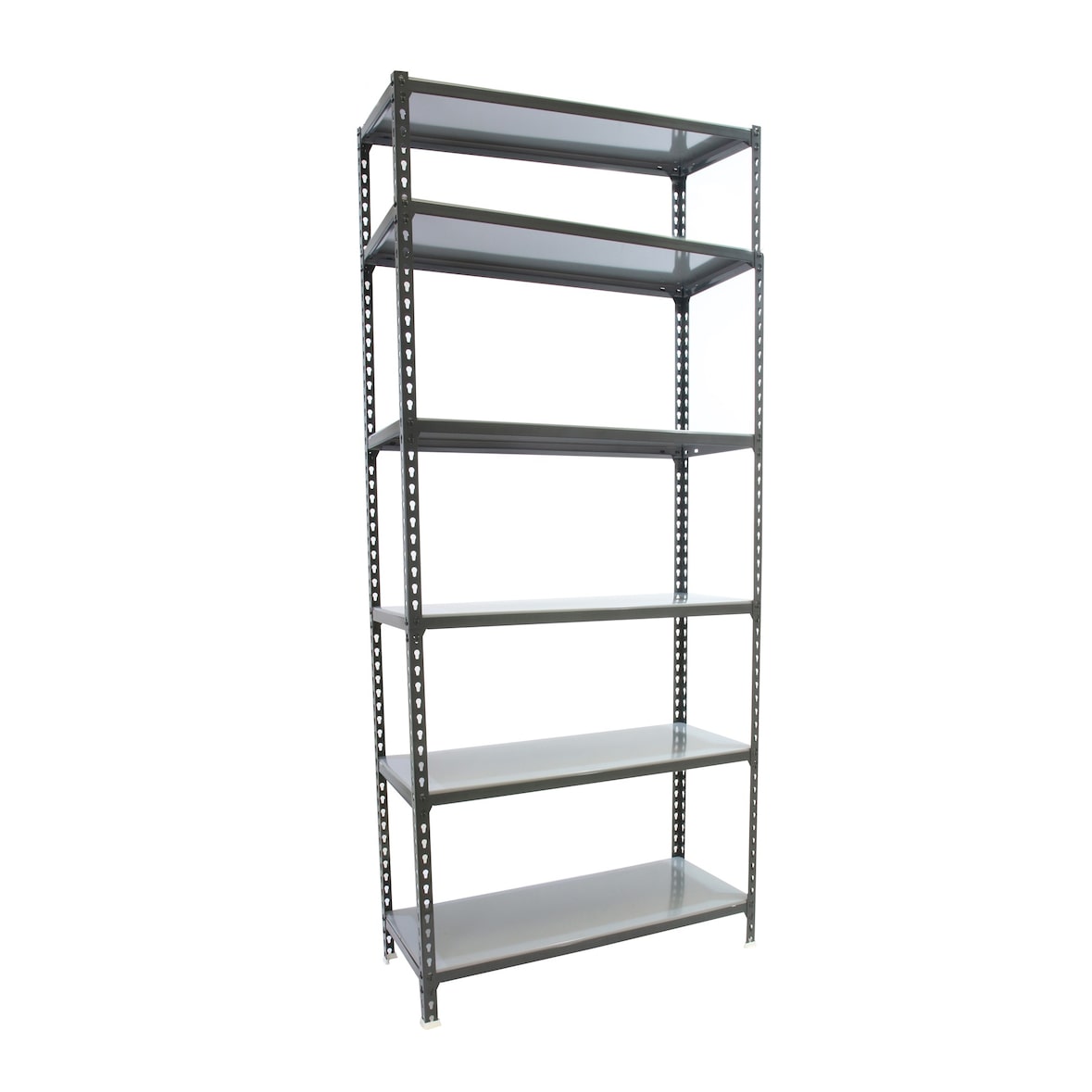 SimonRack Rayonnage métallique, 2500x1100x400 mm, 6 niveaux, tablette métallique, 200 kg au point de flexion, Antracite/Galvanisé - Simonclick