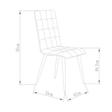 thumbnail of Pack de 4  sillas de comedor estilo Contemporáneo color Gris Arena. Modelo Nadia