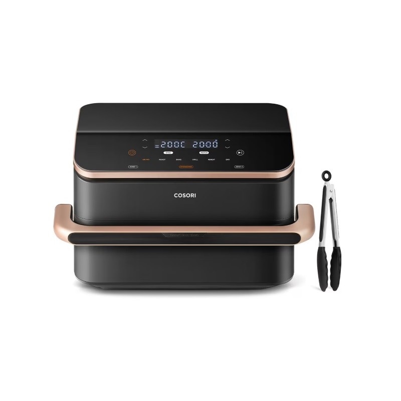 Freidora De Aire Cosori Dual Blaze Twin Fry Chef Edition Negra 10 L 2800w