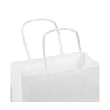 thumbnail of MONOUSO - Bolsa Papel Kraft Blanca con Asas 90g/m² 18+8x24cm (25 Uds)