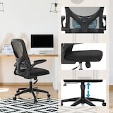 thumbnail of Silla de oficina / silla giratoria BELIO malla / tela negro hjh OFFICE
