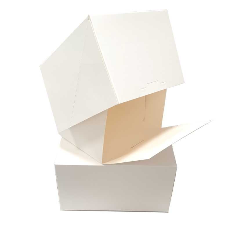 Boite pâtissière blanche à vacherin 26 x 13