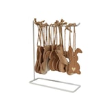 thumbnail of 1 Osterhase zum Aufhängen 4x10cm Holz Herzmotiv Osterdeko Dekohase Holzfigur mit Aufhänger Hängedeko Osterfiguren Osterschmuck Holzdeko Ostern