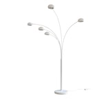 thumbnail of SalesFever Stehleuchte Five Fingers 205 cm | bewegliche Metall-Arme | echter Marmorfuß | B 150 x T 36 x H 205 cm | weiß lackiert