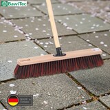 thumbnail of Qualitäts Kehrbesen Straßenbesen für draußen Besen Breite 50cm mit stabilem Stiel Holzstiel 160cm Lang Arengaborsten-Mix