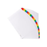 thumbnail of EXACOMPTA Jeu d'intercalaire numérique 31 positions en carte Blanche 170g, onglets Mylar®. Format A4.