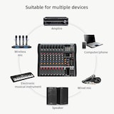 thumbnail of Table De Mixage 8 Canaux Avec Bluetooth USB Et Alimentation 48V YONIS
