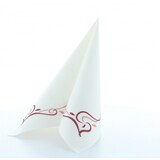 thumbnail of MANK Serviette Airlaid Colour Line in Bordeaux, 40 x 40 cm, 50 Stück - Randbordüre Ornamente