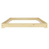 thumbnail of Bettrahmen Bodenbett Futon extra niedriges Holzbett 90x200 Kiefer lackiert V-60.47K-09 Rollrost und Matratze inkl.