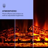 thumbnail of KlarsteinStudio 10 Arc  Elektrokamin 1800 W LED-Flammen Heizlüfter FernbedienungWeiß