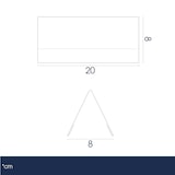 thumbnail of Danieli Store | Expositor de Mesa en metacrilato‎ | Porta Precios en Forma de tejado, legible por Ambos Lados (20x8x8 cm - 6 Uds.)