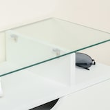 thumbnail of Mueble Zapatero de 2 Puertas Zapatero Estrecho para 16 Pares de Zapatos con Cajón Estante y Encimera de Vidrio para Pasillo Entrada 89x23x96 cm Blanco