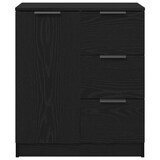 thumbnail of vidaXL Schwarzer Eichen-Sideboard 60x30x70 cm aus Holzwerkstoff