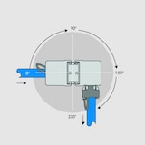 thumbnail of METZ CONNECT Kabelverbinder Class EA Cat.6A 270°