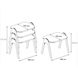 thumbnail of Skye Decor, Paris- Paris PRL, Nussbaumfarbe,,Creme, Couchtische, 42x48,6x35,5 cm, 100% Melaminbeschichtete Partikelplatte