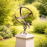 thumbnail of DanDiBo Sonnenuhr Garten Groß Gartenuhr Wetterfest Patina Outdoor Metall Schmiedeeisen Deko Wetterfest 70 cm Uhr Deko