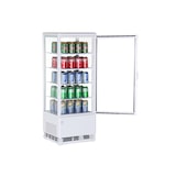 thumbnail of METRO PROFESSIONAL Vitrine refrigerada GGC2098, vidro/plástico, 42.8 x 38.6 x 111 cm, 98 L, branco