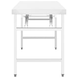 thumbnail of Mesa de trabajo plegable de cocina acero inoxidable 120x60x80 cm