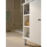 thumbnail of Moderner Badezimmer-Unterschrank, Chromfarbenfassung, großem Stauraum, justierbare Füße. 60x32x64 cm | Kadima Design