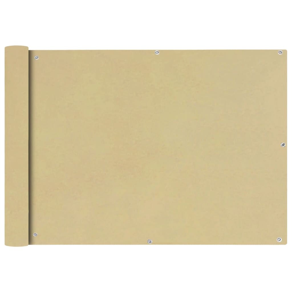 Helloshop26 - Balkon-Sichtschutz Oxford-Gewebe 75 x 600 cm beige 02_0010171