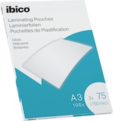 thumbnail of Ibico A3 Bolsas de Plastificação com Brilho 150 Micron (627319)