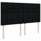 thumbnail of vidaXL Boxspringbett mit Matratze Schwarz 180x200 cm Stoff