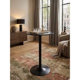 thumbnail of Modischer Bartisch in Schwarz, Trompetenfuß, 30 kg Belastbar, für Gastronomie/Zuhause. 60x60x100 cm | Kadima Design