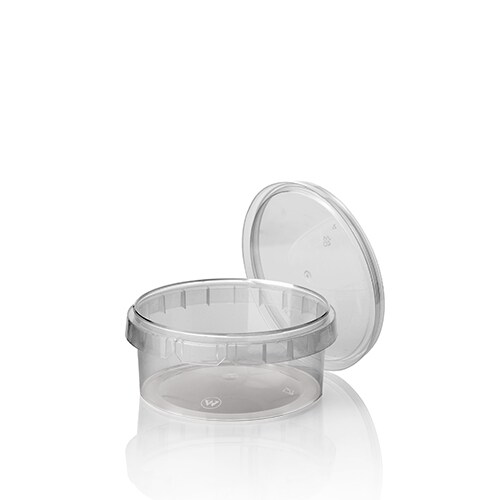 Starpak 50 Feinkostbecher, PP 300 ml Ø 11,8 cm · 5,1 cm transparent mit Originalitätsverschluss
