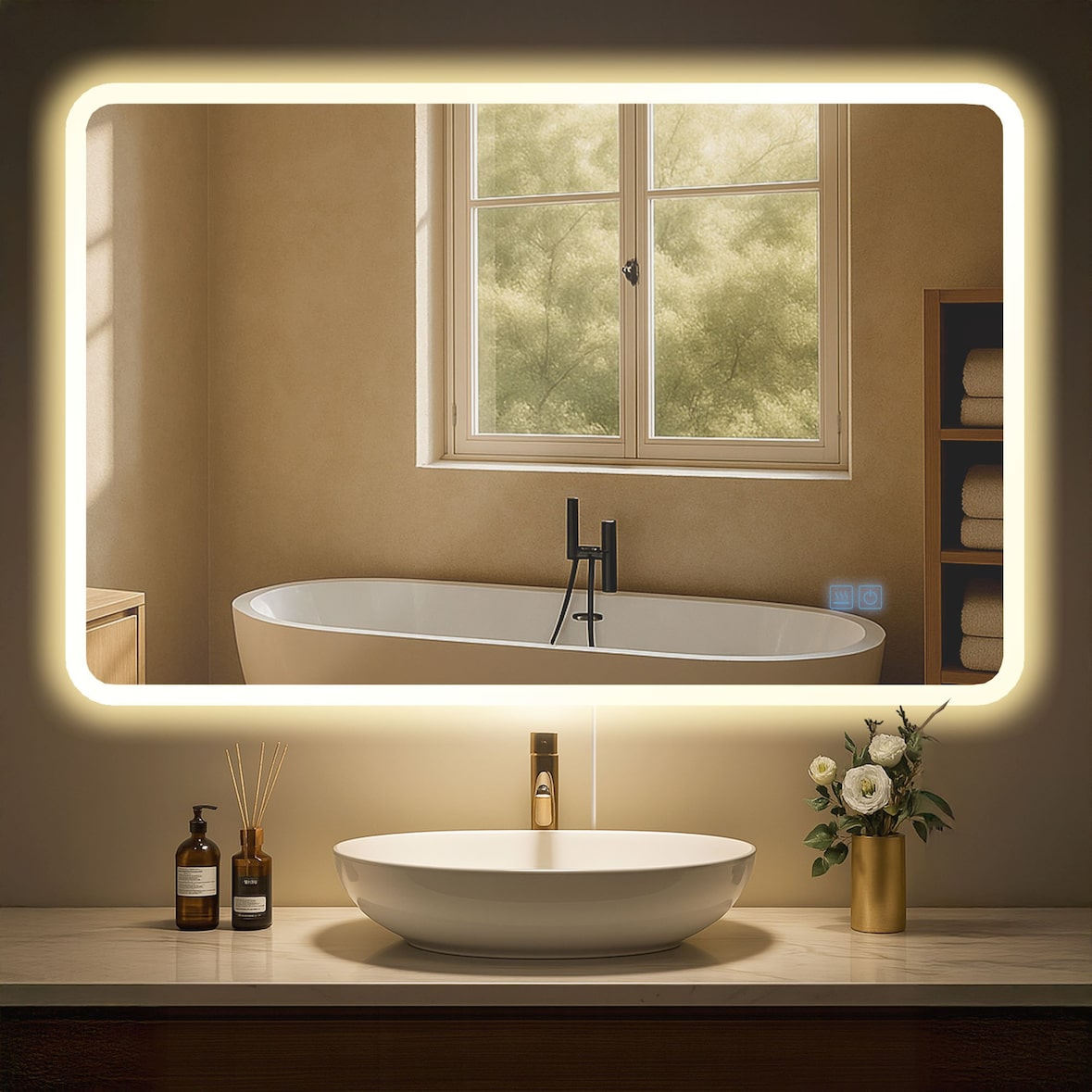 Specchio da bagno Jericho 70x100 cm