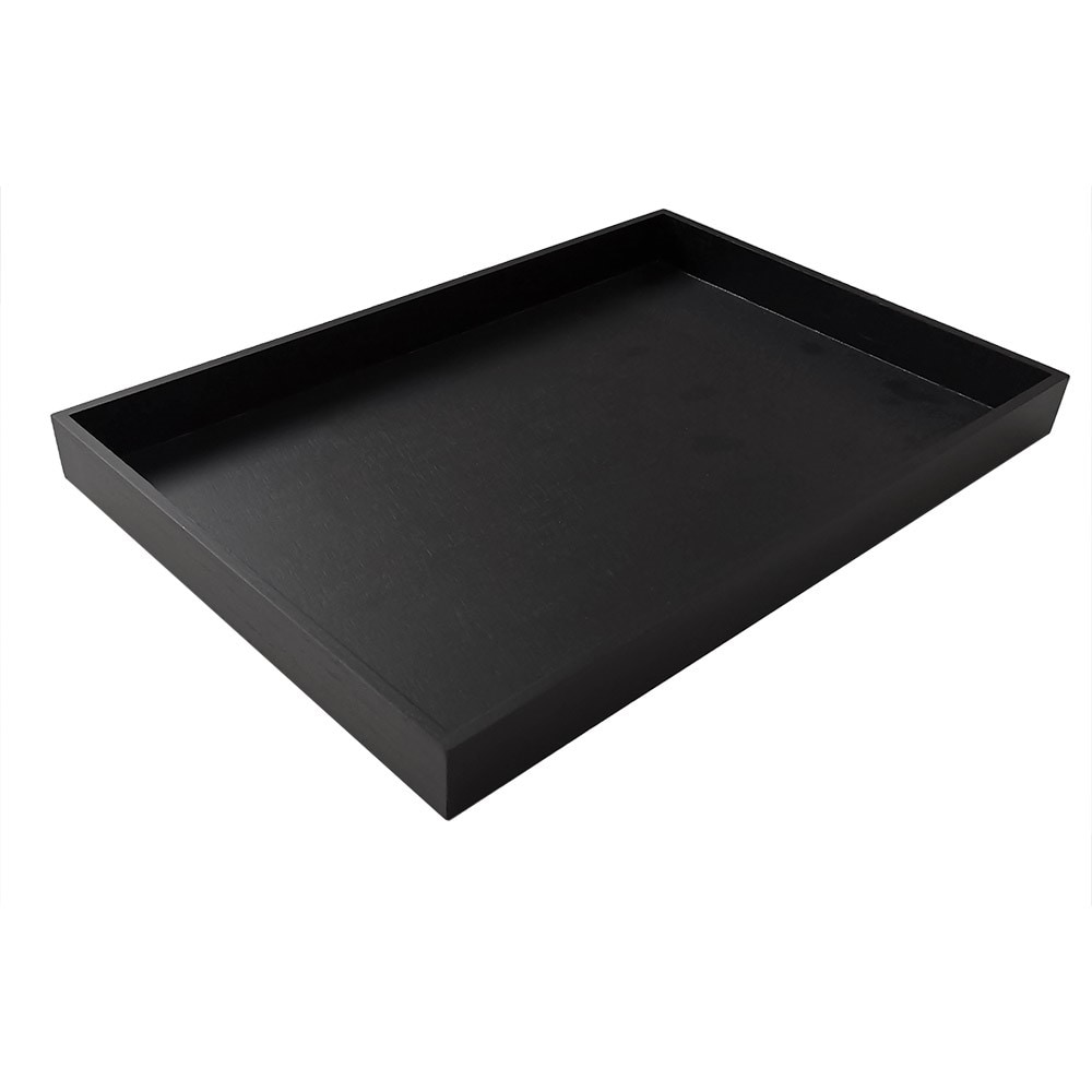 Garcia de Pou - Vassoio 43X29X3,5 Cm Nero Legno