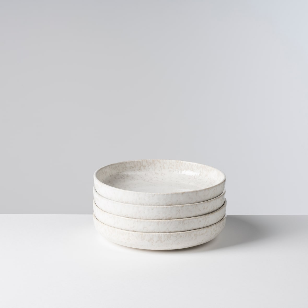 Gipfelstück Teller tief 21 cm CREME 4er-Set, postsicher, Serie ALPENWIESE